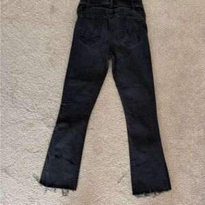 MOTHER Hustler Ankle Fray black jeans size 26